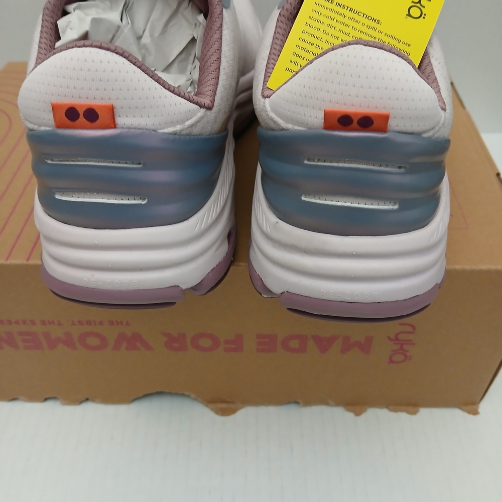 Ryka Women's Cream and Purple Running Shoes - Picture 3 of 16